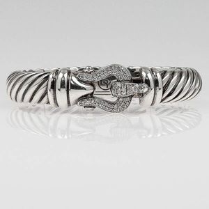 David Yurman Jewelry - David Yurman Diamond 10mm Buckle Bracelet David Yurman Jewelry - David Yurman Diamond 10mm Buckle Bracelet